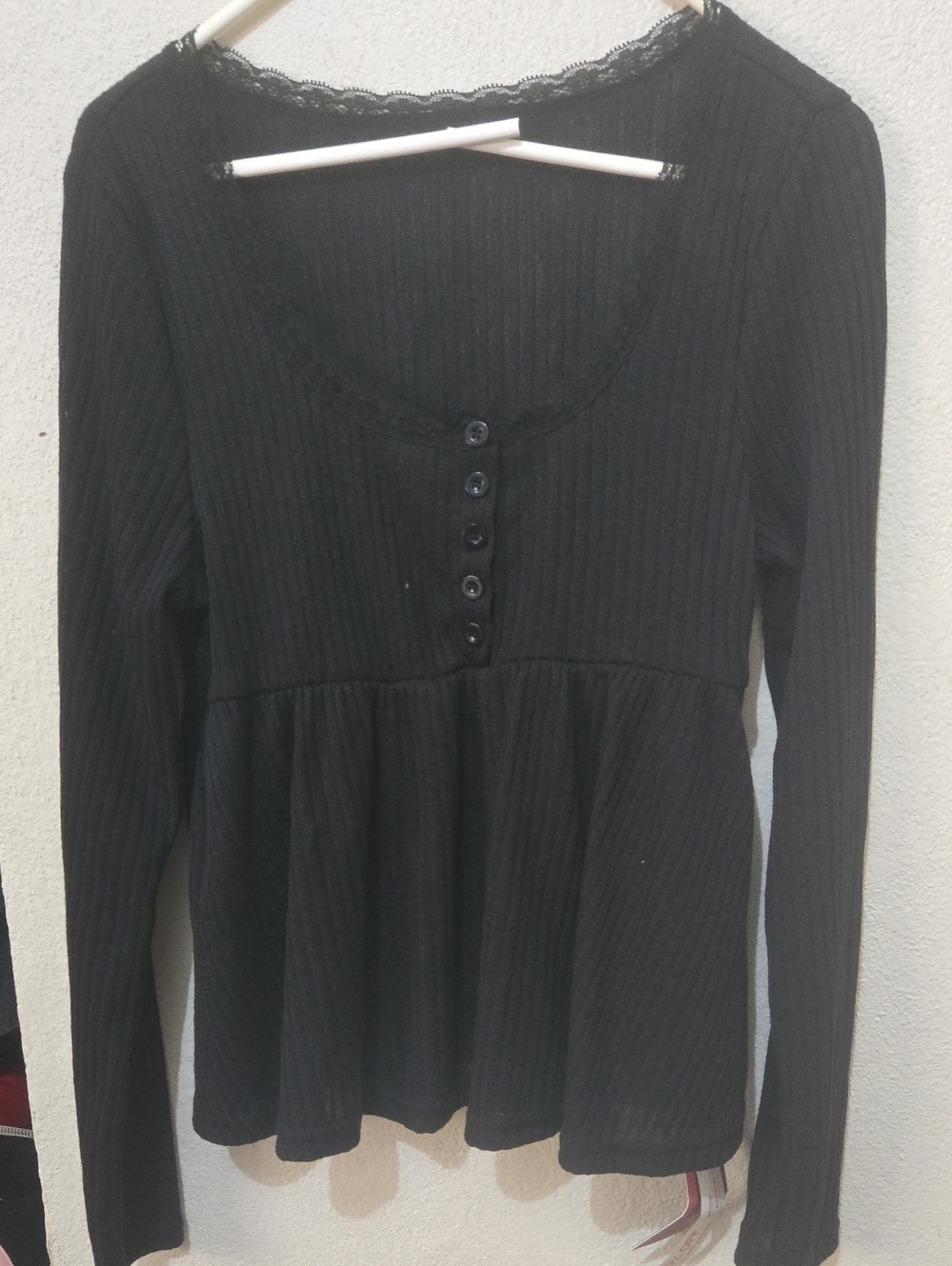 Black Babydoll Blouse